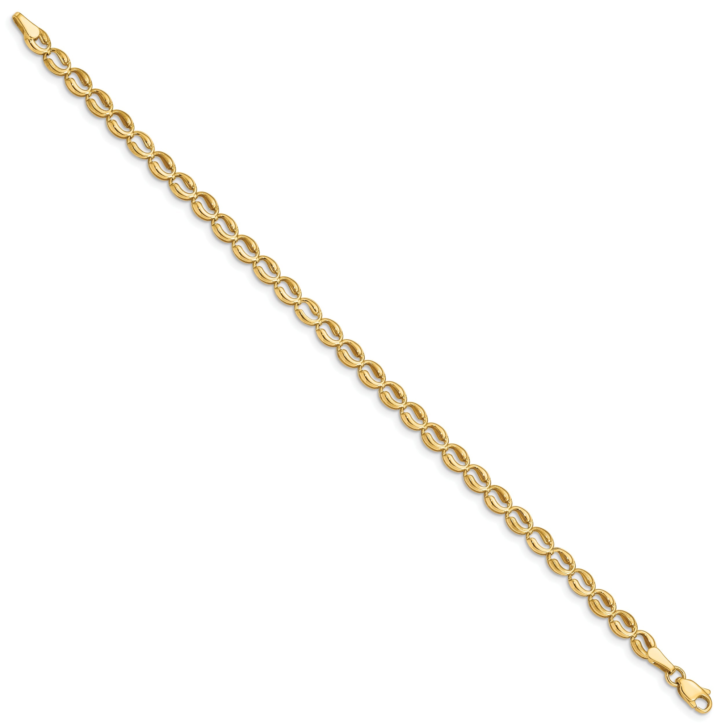7.25 Inch 14K Polished Link Bracelet