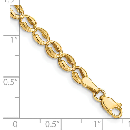 7.25 Inch 14K Polished Link Bracelet