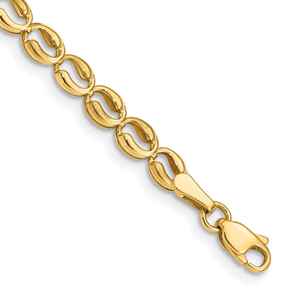 7.25 Inch 14K Polished Link Bracelet