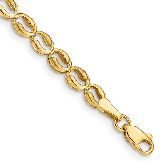 7.25 Inch 14K Polished Link Bracelet