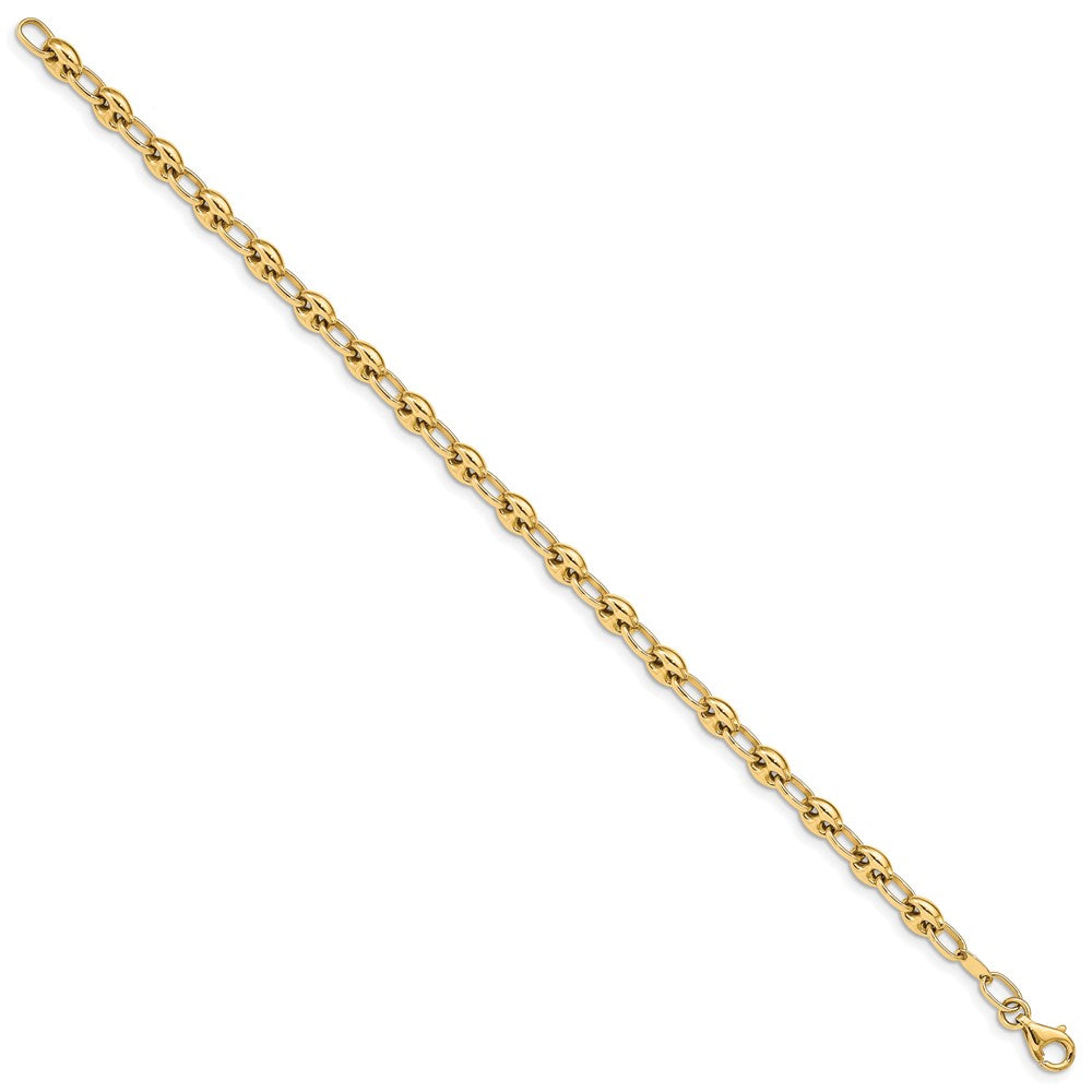7.5 Inch 14K Polished Link Bracelet