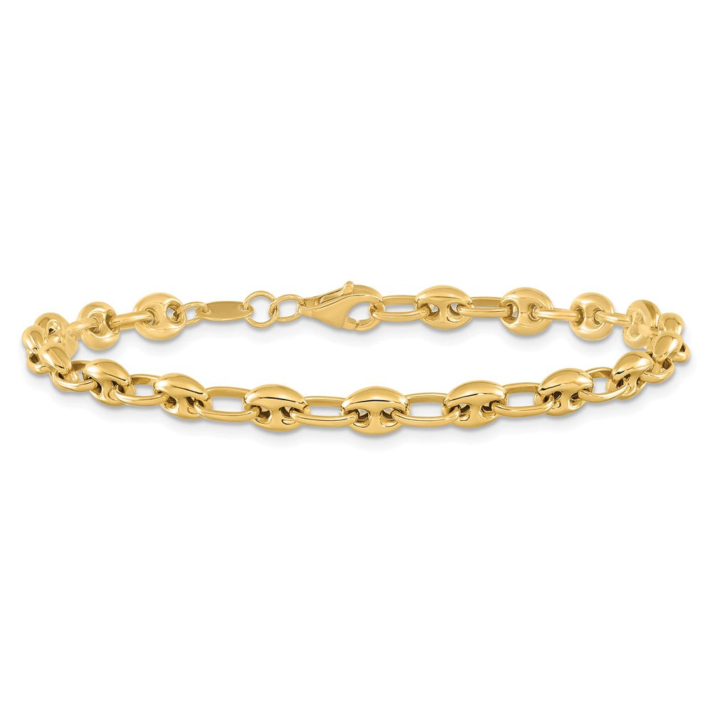 7.5 Inch 14K Polished Link Bracelet