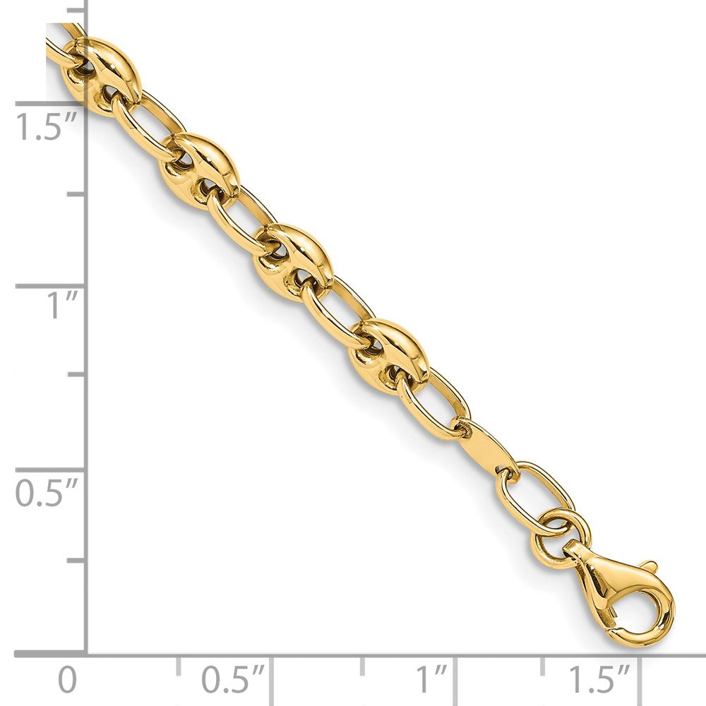 7.5 Inch 14K Polished Link Bracelet