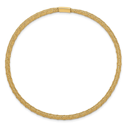 14K Yellow Gold Stretch Mesh Bracelet
