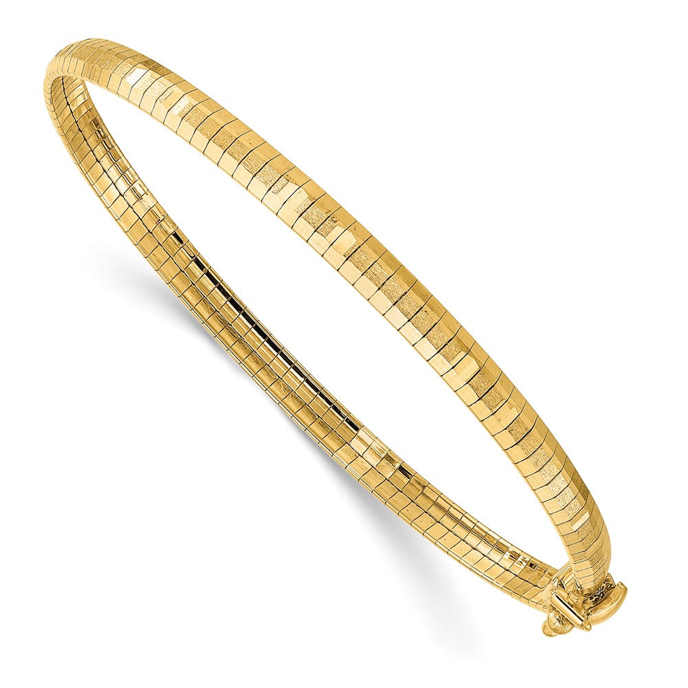 7.5 Inch 14K Yellow Polished & Satin D/C Omega Bracelet