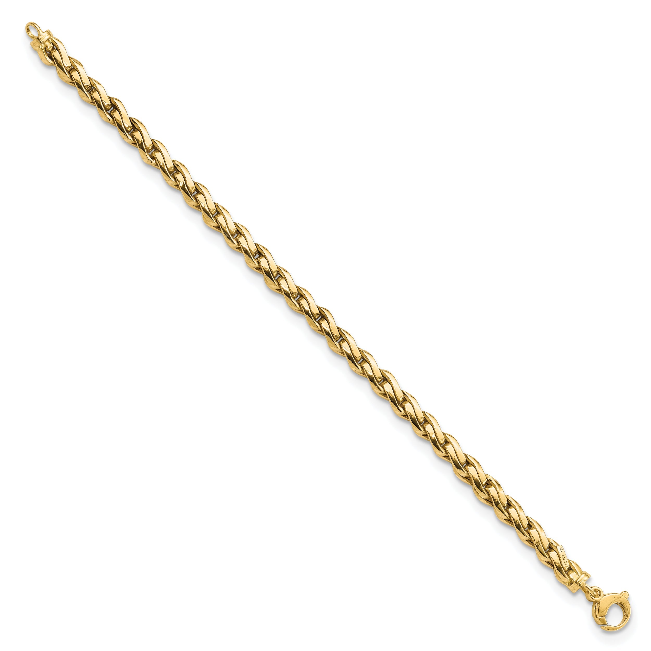 7.5 Inch 14K Polished Fancy Link 7.5In Bracelet