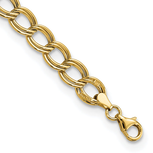 7.5 Inch 14K Polished Link Bracelet