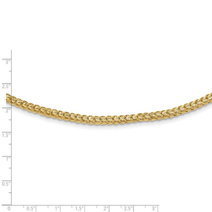 14K Yellow Gold Polished Fancy Link Necklace