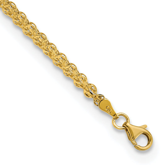 7.5 Inch 14K Polished Fancy Link Bracelet