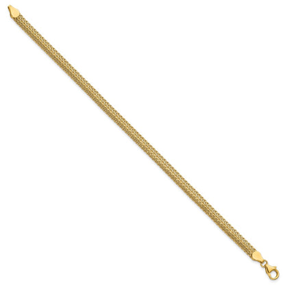 8 Inch 14K Polished Fancy Bracelet