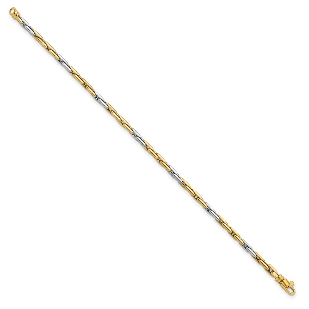 7.5 Inch 14K Two-Tone Polished Fancy Link Bracelet