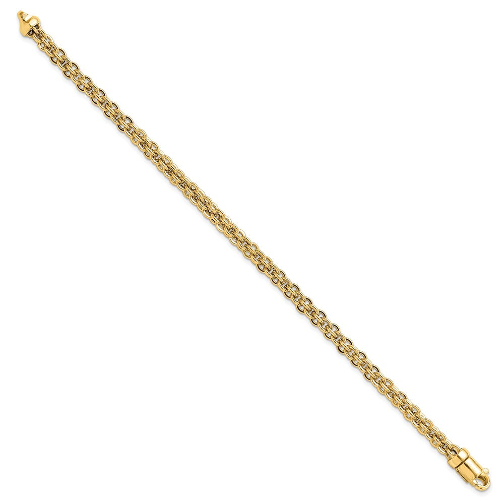 7.5 Inch 14K Polished Fancy Link Bracelet