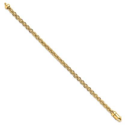 7.5 Inch 14K Polished Fancy Link Bracelet