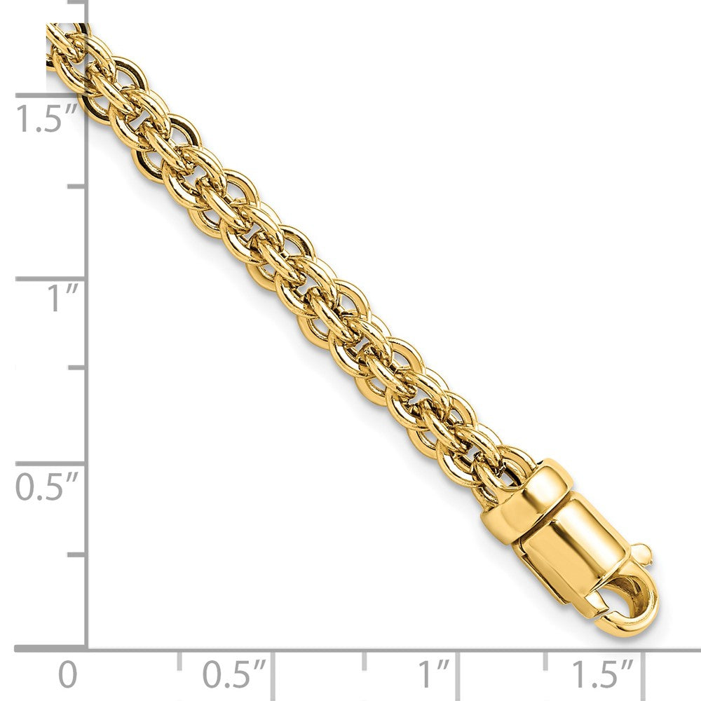 7.5 Inch 14K Polished Fancy Link Bracelet