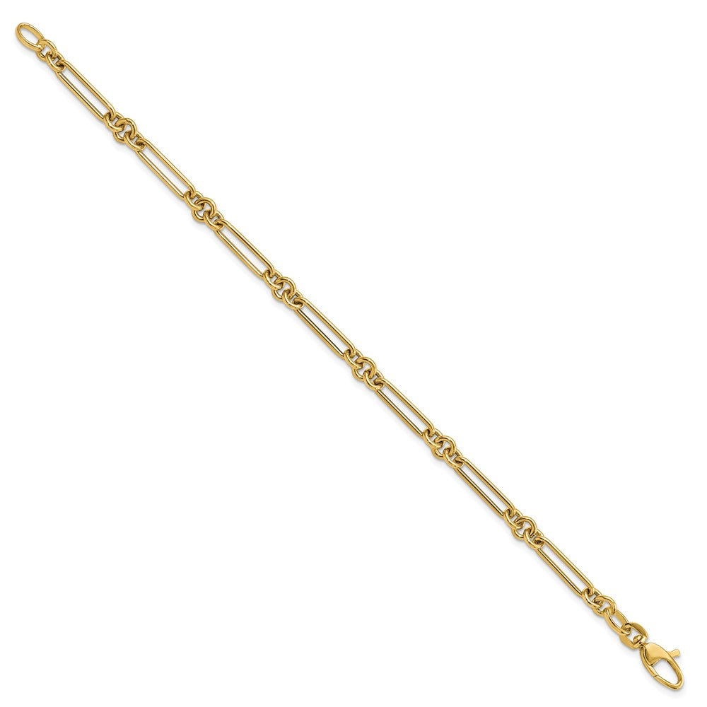 7.5 Inch 14K Polished Fancy Link Bracelet
