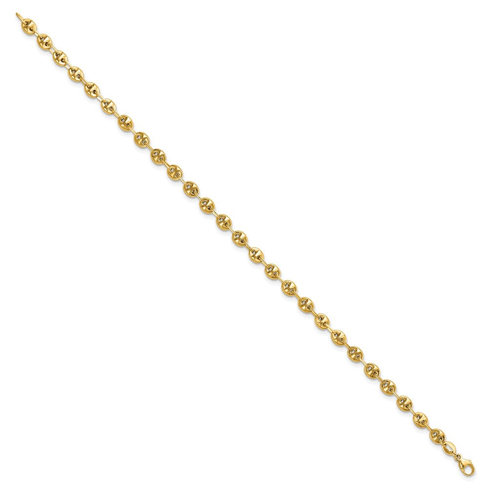 7.5 Inch 14K Polished Fancy Link Bracelet