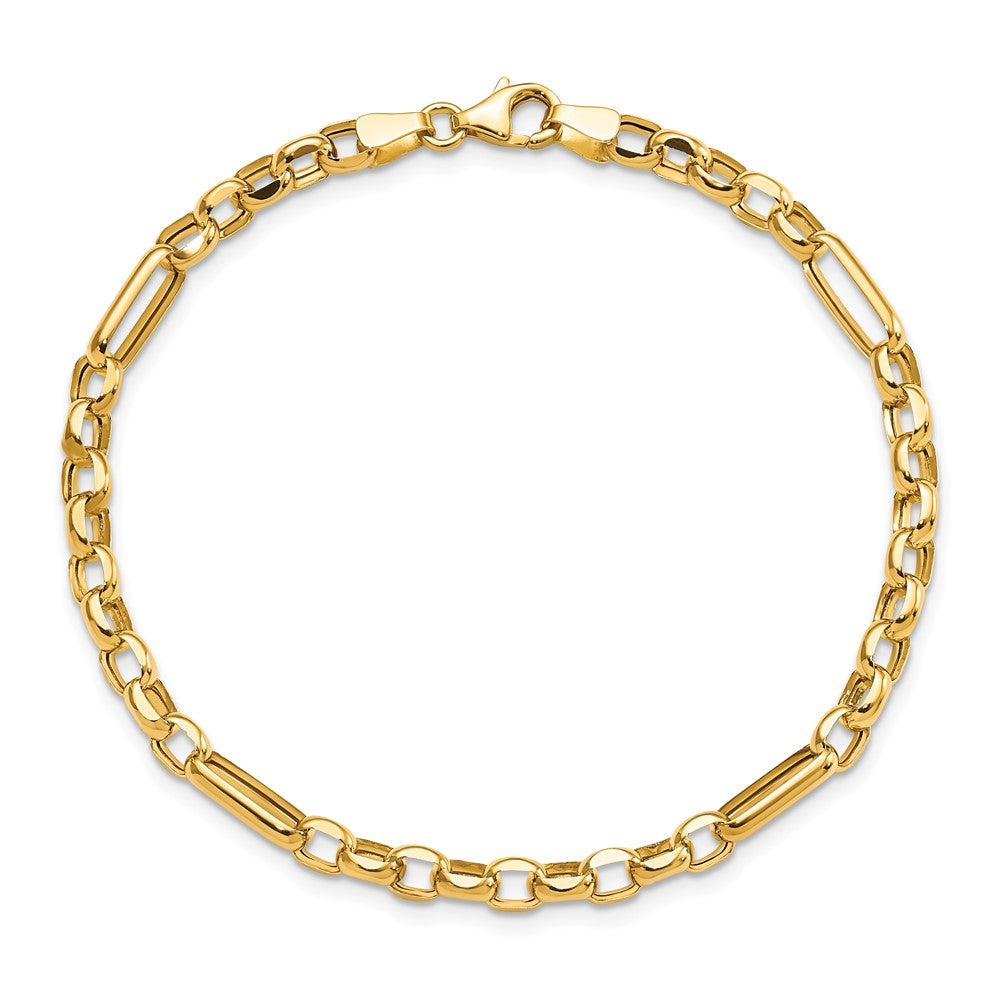 7.5 Inch 14K Polished Fancy Link Bracelet