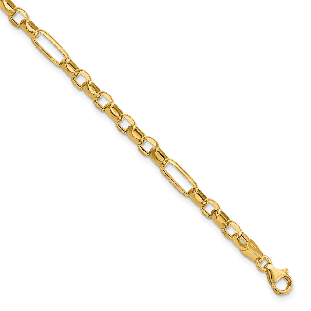 7.5 Inch 14K Polished Fancy Link Bracelet