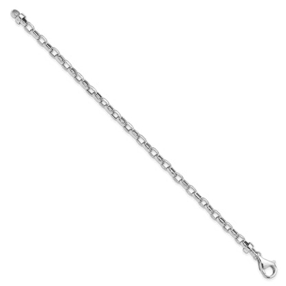 7.5 Inch 14K White Gold 7.5In 4.75mm Polished Fancy Bracelet