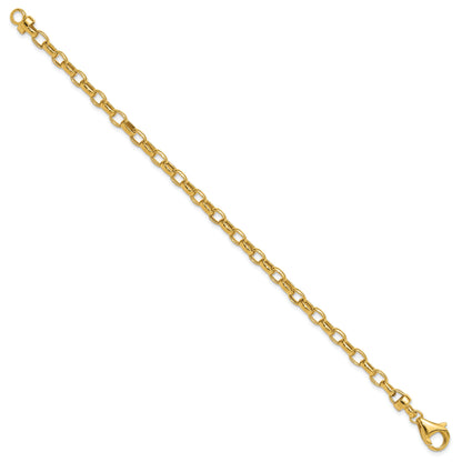 7.5 Inch 14K 7.5In 4.5mm Polished Fancy Link Bracelet