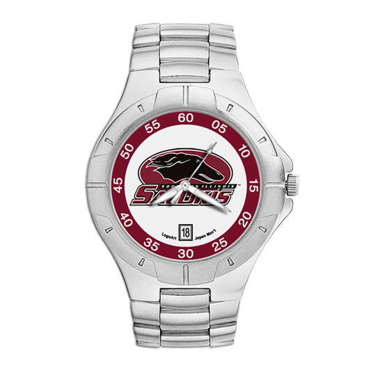 Non Metal Southern Illinois Univ Pro Ii Man'S Bracelet Watch
