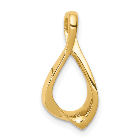 14K Yellow Gold Chain Slide Omega