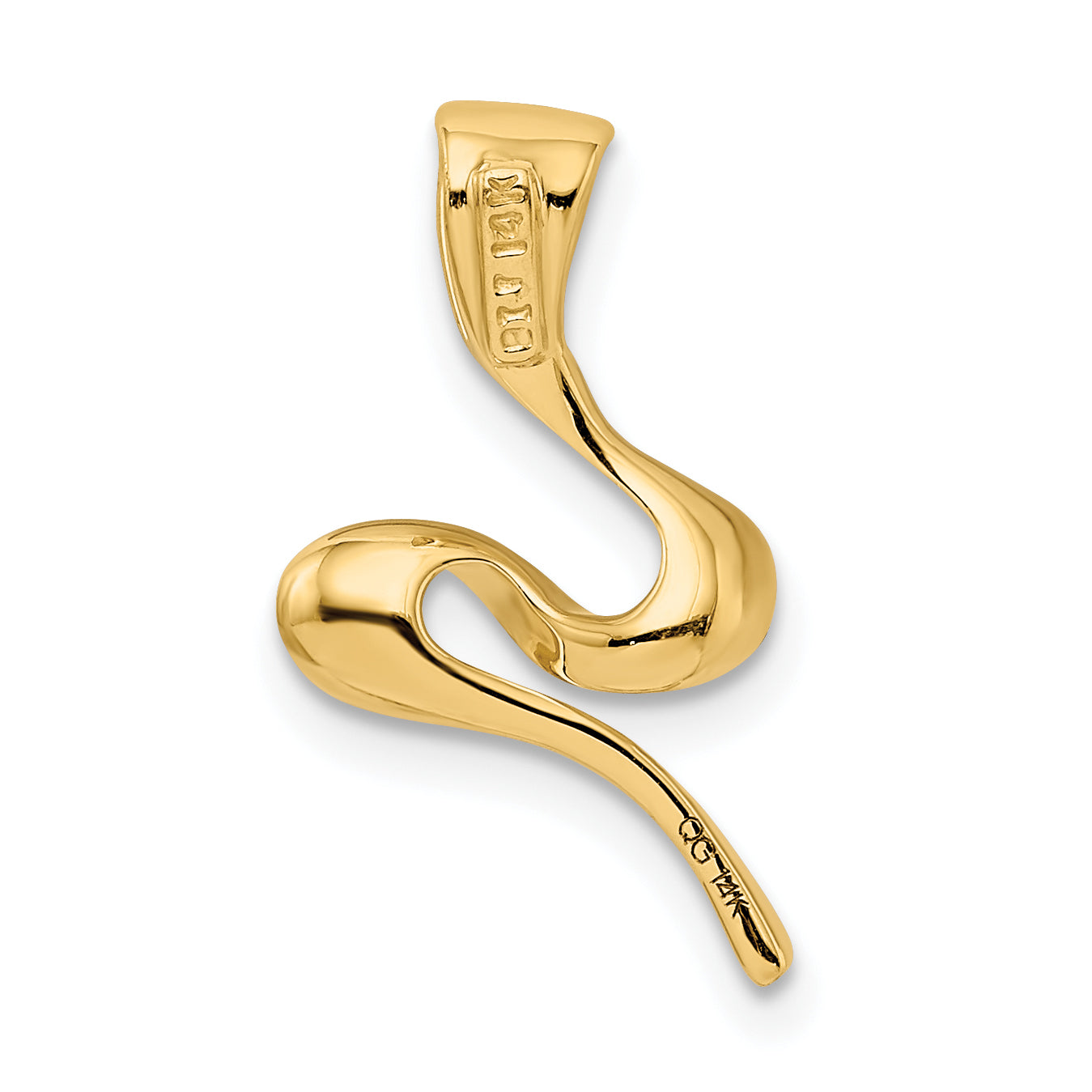 14K Yellow Gold Omega Slide