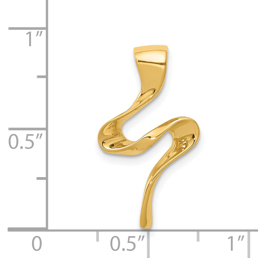 14K Yellow Gold Omega Slide