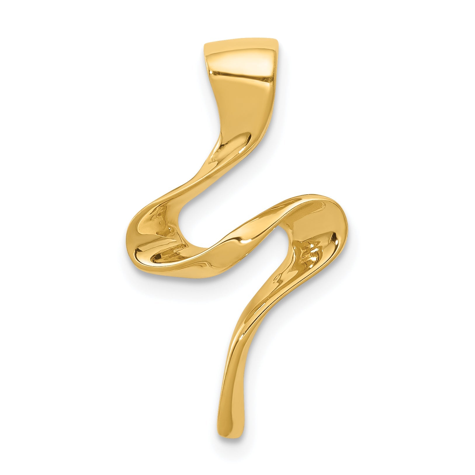 14K Yellow Gold Omega Slide