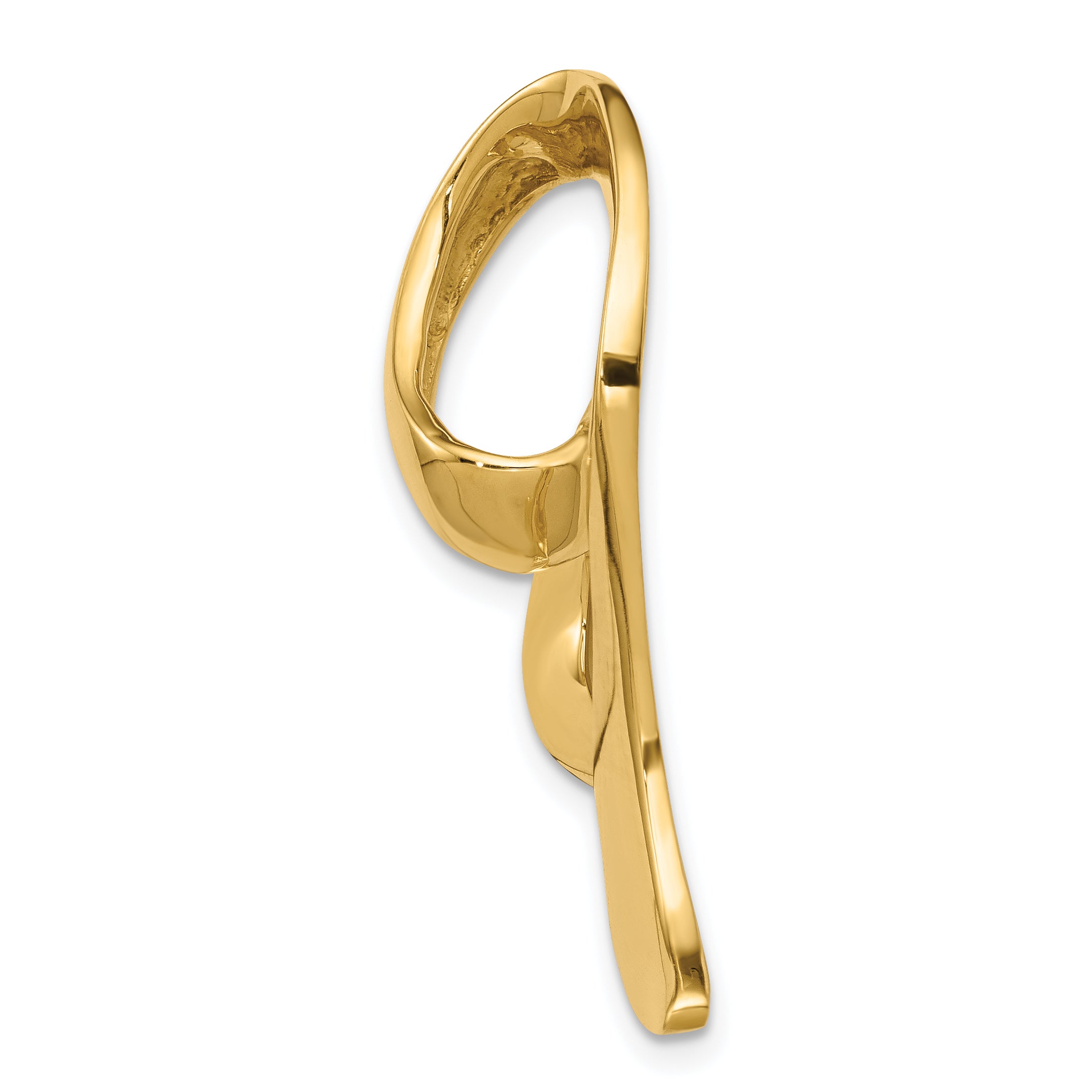 14K Yellow Gold Heart Slide
