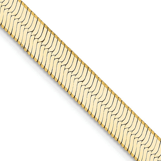 22 Inch 14K 5.5mm Silky Herringbone Chain