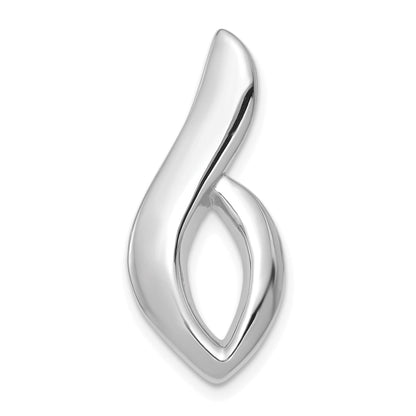 14K White Gold Fits Up To 6mm Regular, 8mm Fancy Omega Slide