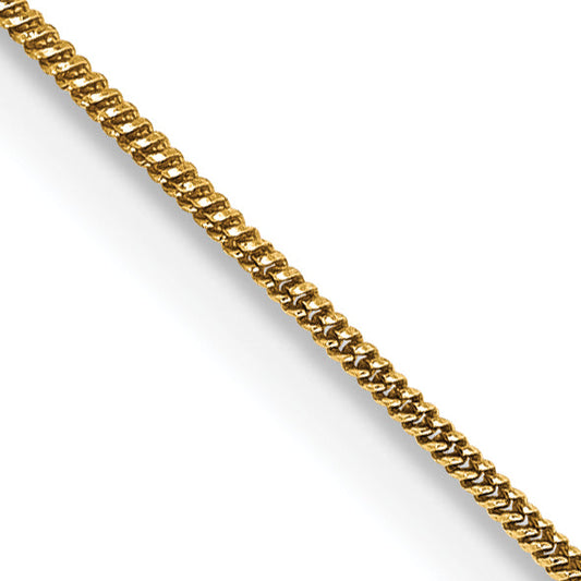 14K Yellow Gold 22 Inch .65mm Round Snake With Lobster Clasp Chain Necklace