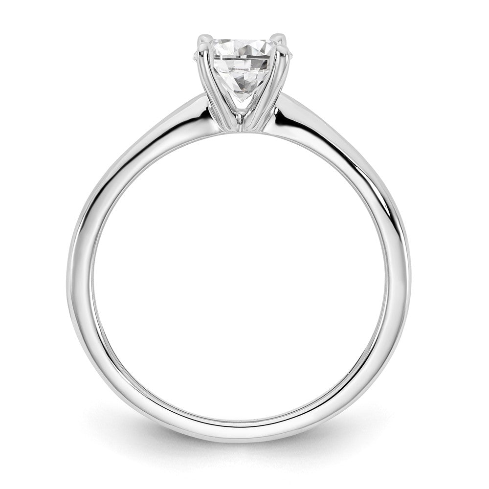 14k White Gold 3/4 Ct. Lab Grown Diamond VS/SI+ G+ Oval Solitare Engagement Ring