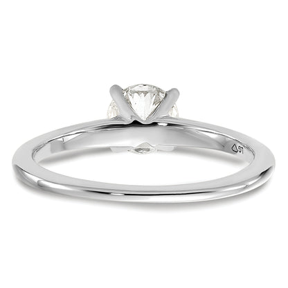14k White Gold 3/4 Ct. Certified Lab Grown Diamond VS/SI+ G+ Round Solitaire Engagement Ring