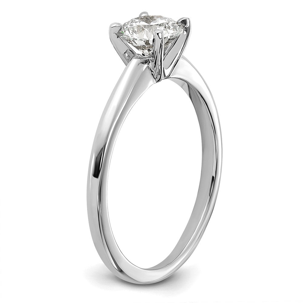 14k White Gold 3/4 Ct. Certified Complete Lab Grown Diamond VS/SI+ G+ Round Solitaire Engagement Ring
