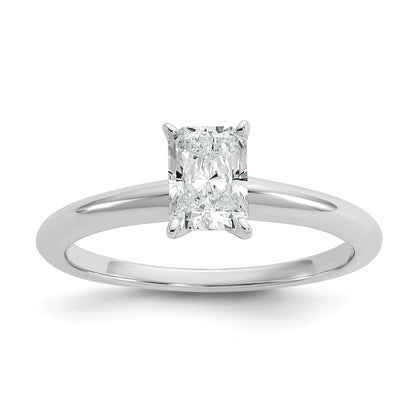 14k White Gold 3/4 Ct. Lab Grown Diamond VS/SI+ G+ Radiant Solitare Engagement Ring