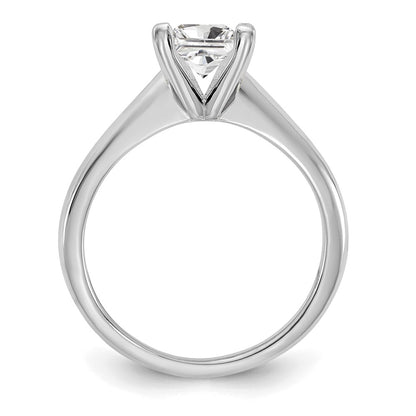 14k White Gold 1 Ct. Certified Lab Grown Diamond VS/SI+ G+ Princess Solitare Engagement Ring