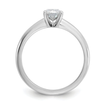 14k White Gold 1 Ct. Certified Lab Grown Diamond VS/SI+ G+ Radiant Solitare Engagement Ring