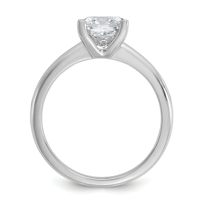 14k White Gold 1 1/2 Ct. Certified Lab Grown Diamond VS/SI+ G+ Princess Solitare Engagement Ring