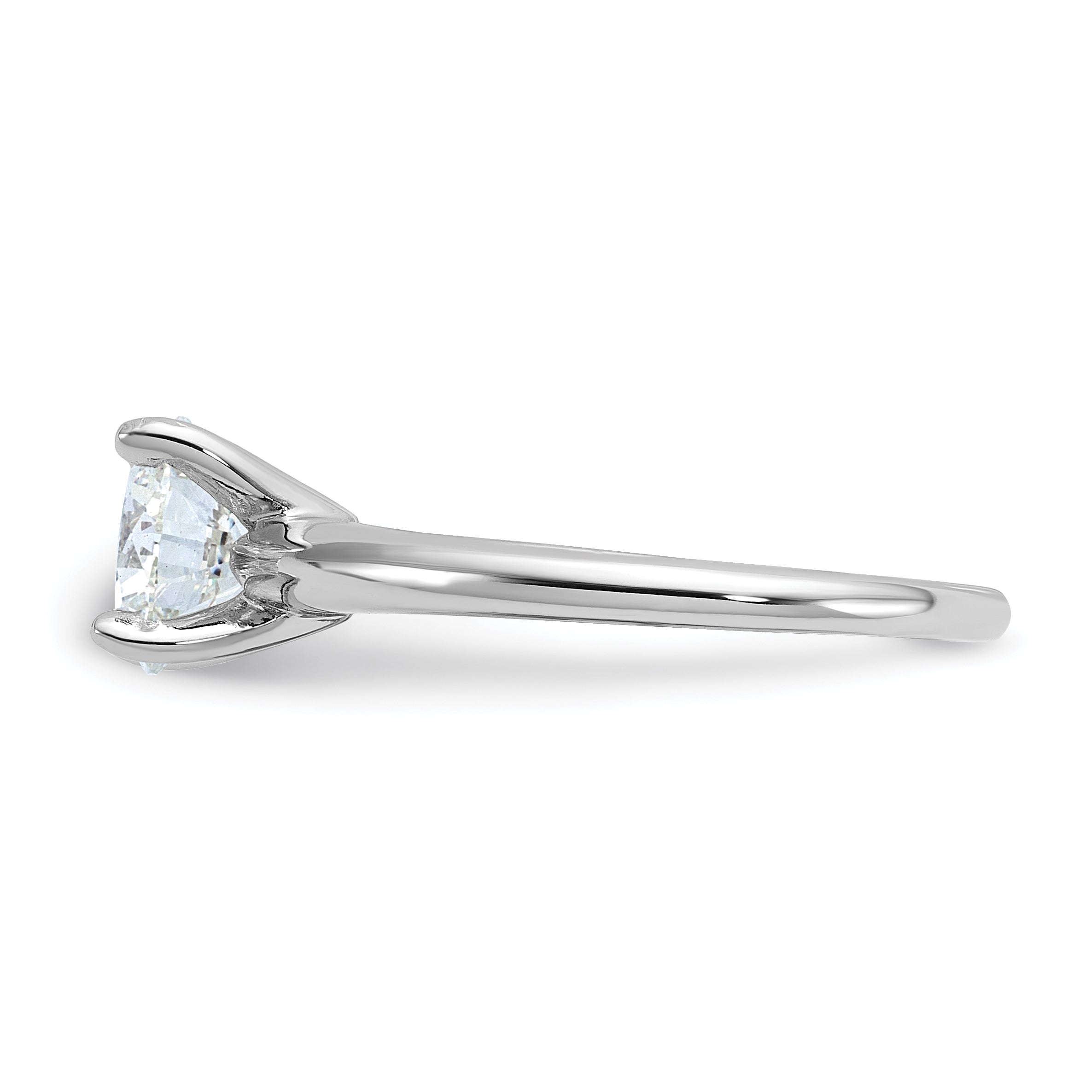 14k White Gold 1 1/2 Ct. Certified Lab Grown Diamond VS/SI+ G+ Round Solitaire Engagement Ring