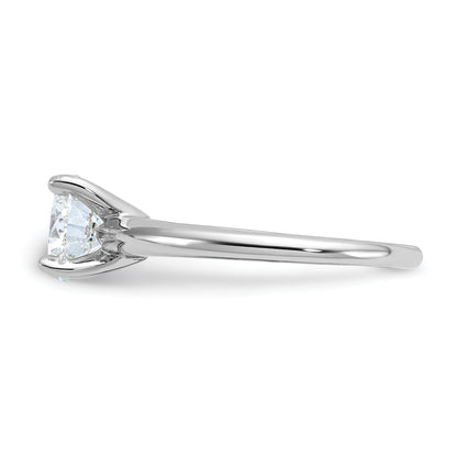 14k White Gold 1 1/2 Ct. Certified Lab Grown Diamond VS/SI+ G+ Round Solitaire Engagement Ring