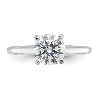14k White Gold 1 1/2 Ct. Certified Lab Grown Diamond VS/SI+ G+ Round Solitaire Engagement Ring