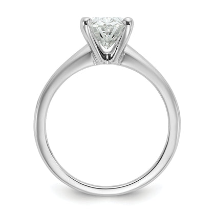 14k White Gold 2 Ct. Lab Grown Diamond VS/SI+ G+ Oval Solitare Engagement Ring