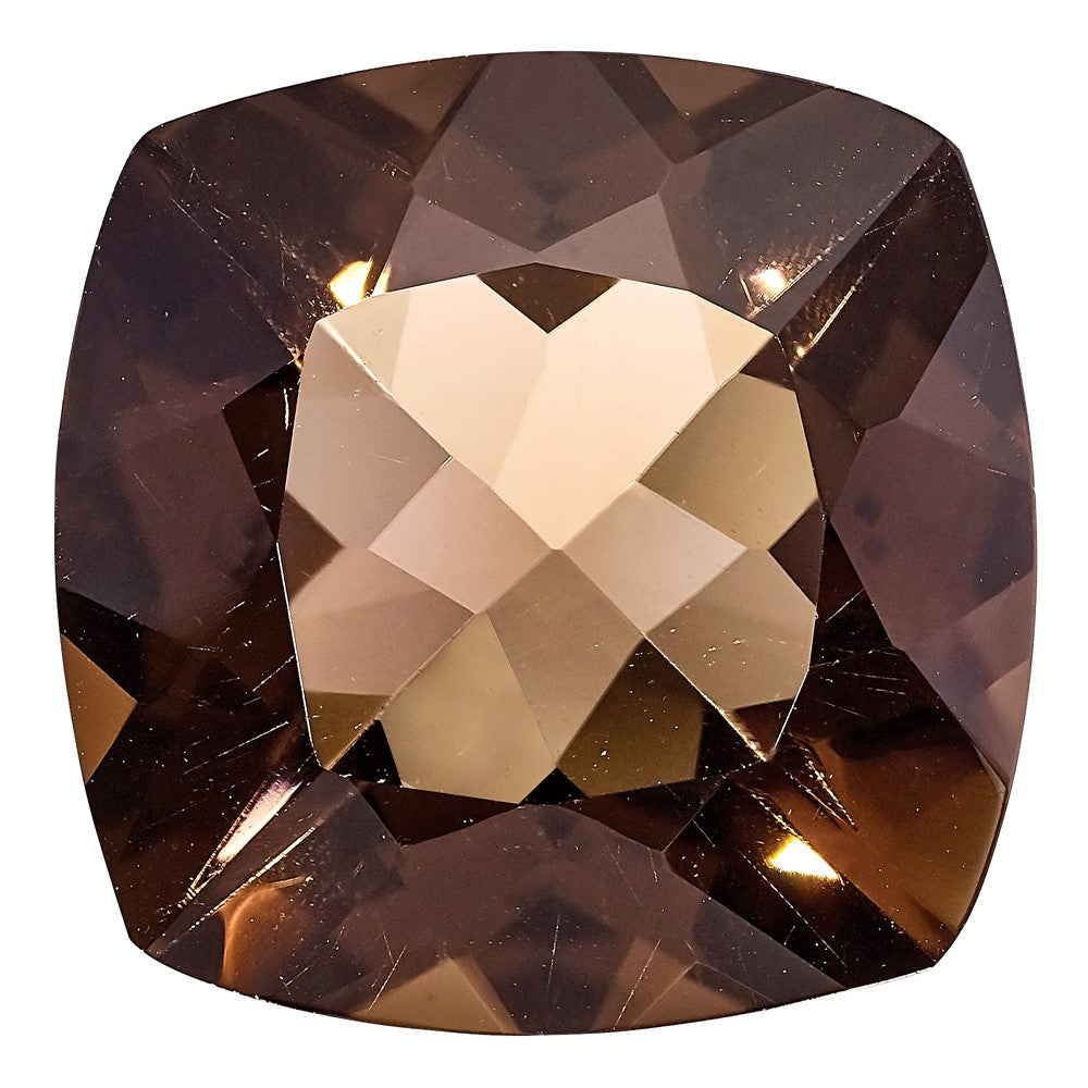 Gemstone Smoky Quartz Aa Quality 7mm Antique Cushion Checkerboard