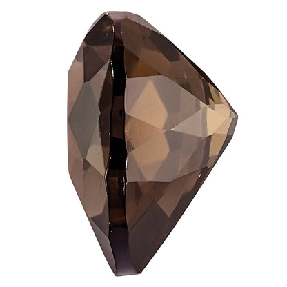 Gemstone Smoky Quartz Aa Quality 7mm Heart Checkerboard