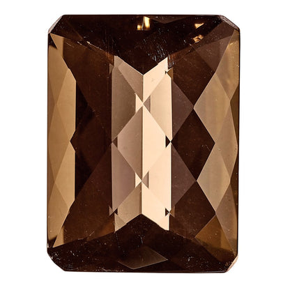 Gemstone Smoky Quartz Aa Quality 12X10mm Emerald Checkerboard