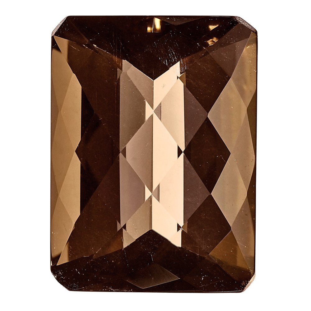 Gemstone Smoky Quartz Aa Quality 16X12mm Emerald Checkerboard
