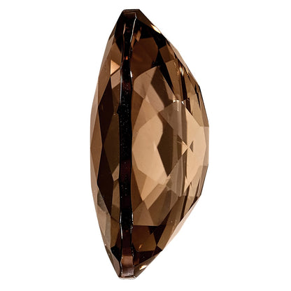 Gemstone Smoky Quartz Aa Quality 11X9mm Oval Checkerboard
