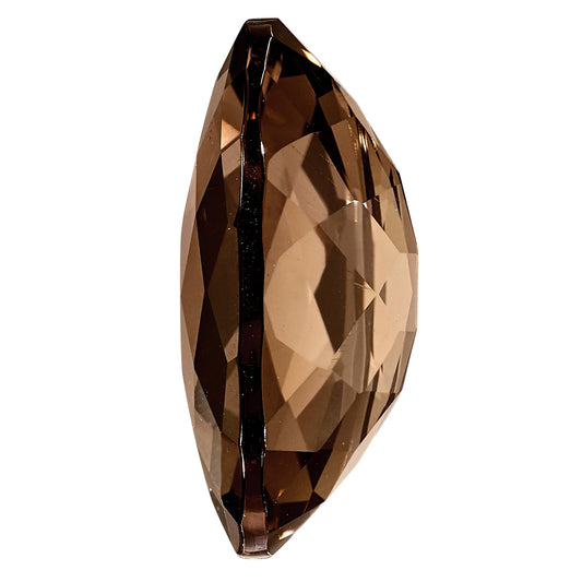 Gemstone Smoky Quartz Aa Quality 14X10mm Oval Checkerboard